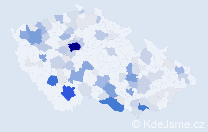 Příjmení: 'Hoch', počet výskytů 341 v celé ČR