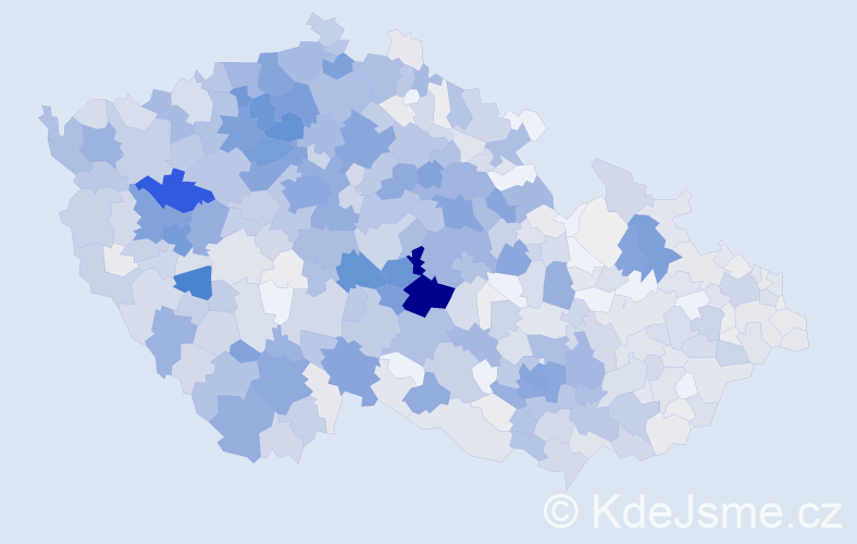 Příjmení: 'Beránek', počet výskytů 4222 v celé ČR