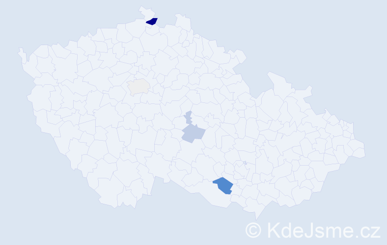 Příjmení: 'Hybelbauer', počet výskytů 8 v celé ČR