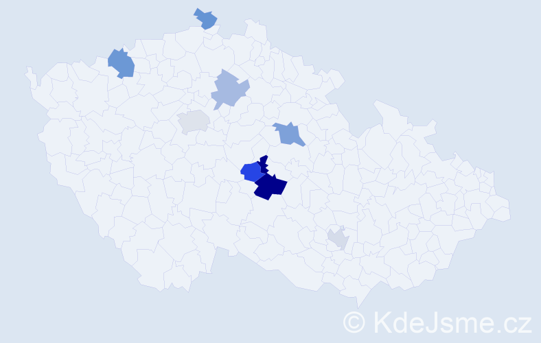 Příjmení: 'Urtnasan', počet výskytů 14 v celé ČR