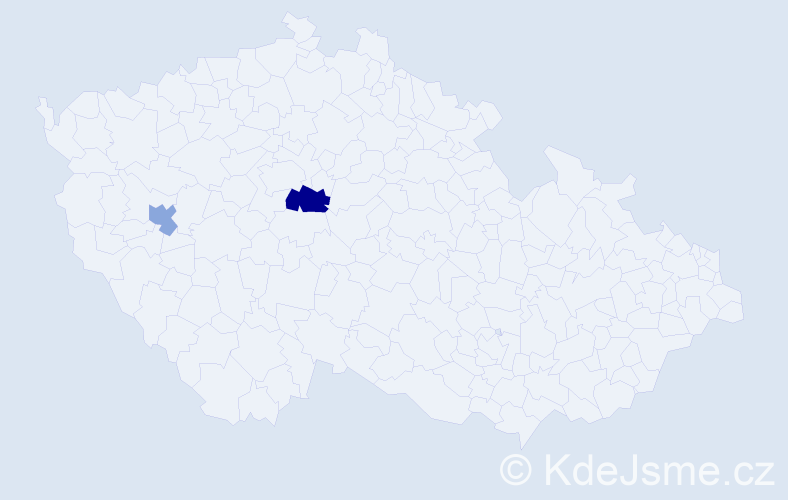 Příjmení: 'Kocot', počet výskytů 3 v celé ČR