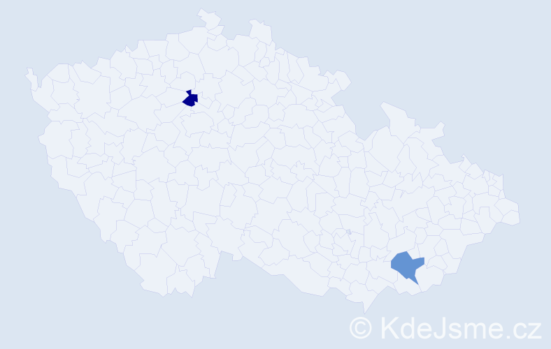 Příjmení: 'Corcodel', počet výskytů 2 v celé ČR