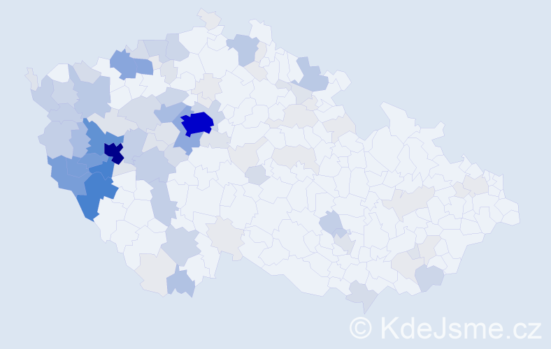 Příjmení: 'Baxová', počet výskytů 433 v celé ČR