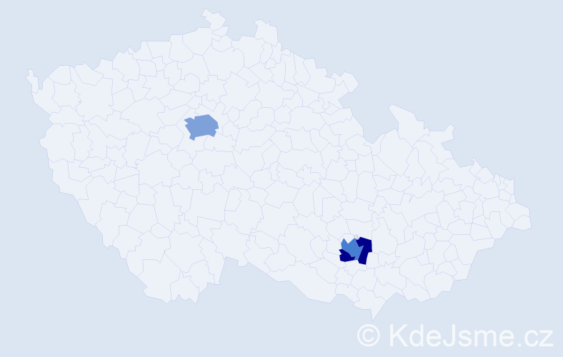 Příjmení: 'Odintsova', počet výskytů 6 v celé ČR