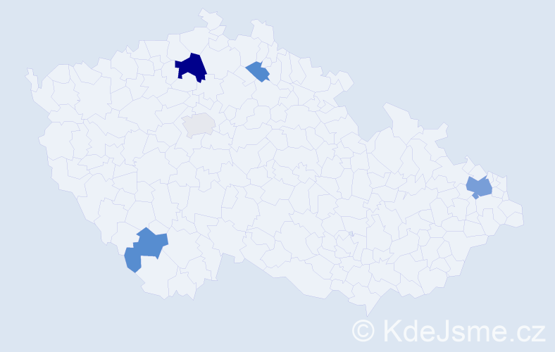 Příjmení: 'Titko', počet výskytů 11 v celé ČR