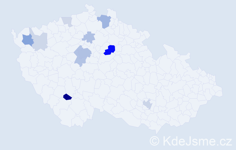 Příjmení: 'Cherkasova', počet výskytů 35 v celé ČR
