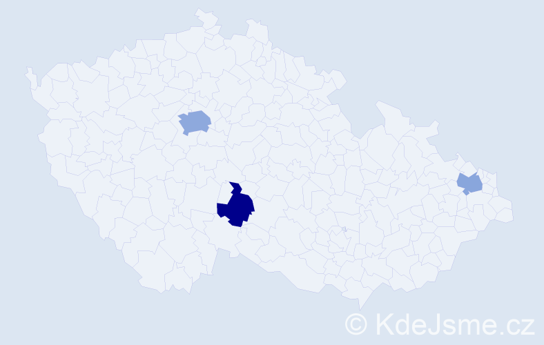 Příjmení: 'Sickinger', počet výskytů 5 v celé ČR