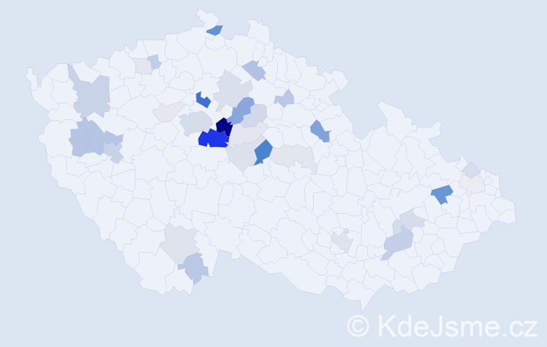Příjmení: 'Sus', počet výskytů 111 v celé ČR