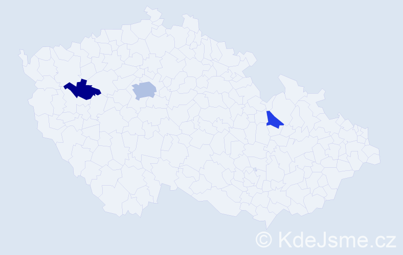 Příjmení: 'Gondolan', počet výskytů 6 v celé ČR
