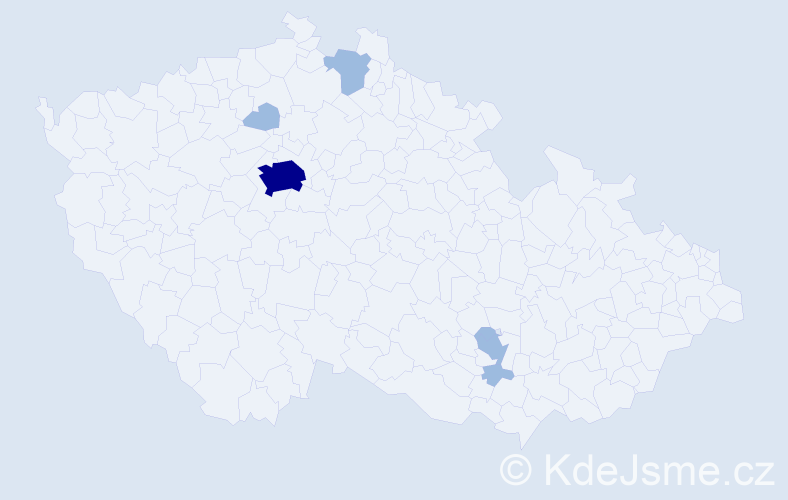 Příjmení: 'Beresh', počet výskytů 9 v celé ČR