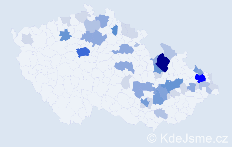 Příjmení: 'Schwarzerová', počet výskytů 139 v celé ČR