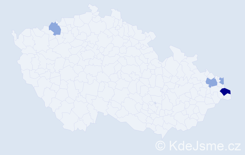 Příjmení: 'Gawel', počet výskytů 10 v celé ČR