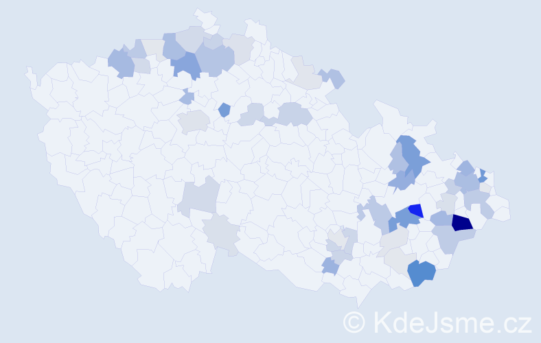 Příjmení: 'Matušík', počet výskytů 156 v celé ČR