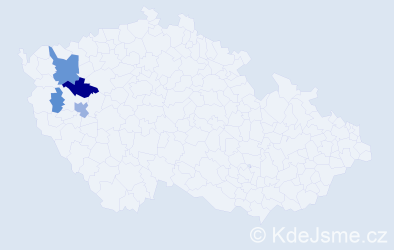 Příjmení: 'Stánek', počet výskytů 11 v celé ČR