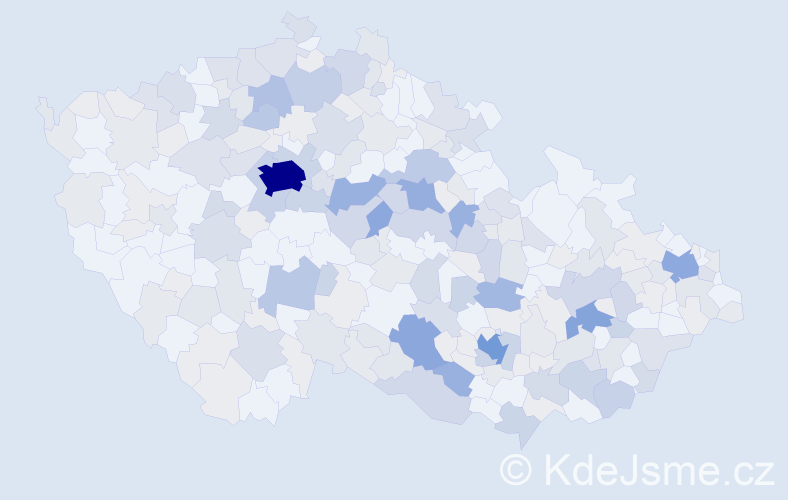 Příjmení: 'Olivová', počet výskytů 793 v celé ČR
