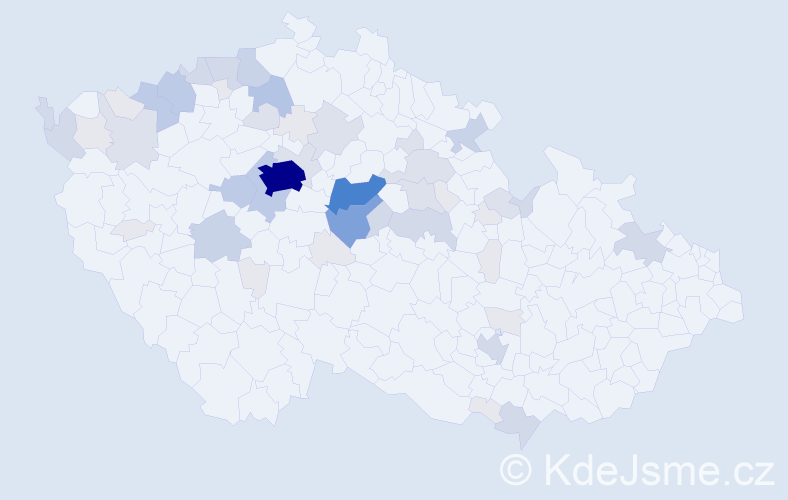 Příjmení: 'Petránek', počet výskytů 183 v celé ČR