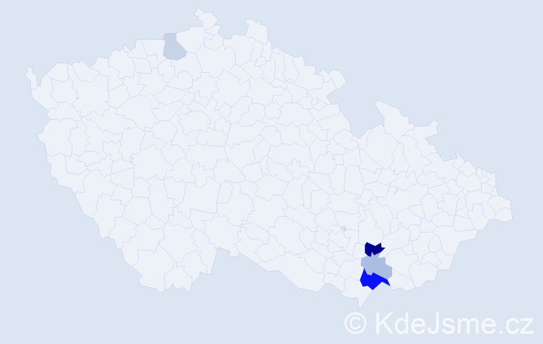 Příjmení: 'Capitová', počet výskytů 10 v celé ČR