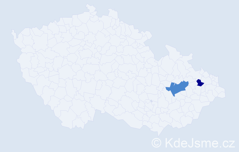 Příjmení: 'Wenhardtová', počet výskytů 4 v celé ČR