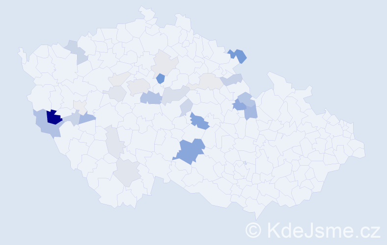 Příjmení: 'Wendlová', počet výskytů 67 v celé ČR