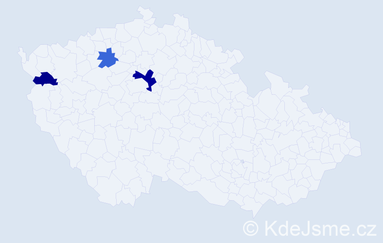 Příjmení: 'Podratzká', počet výskytů 5 v celé ČR