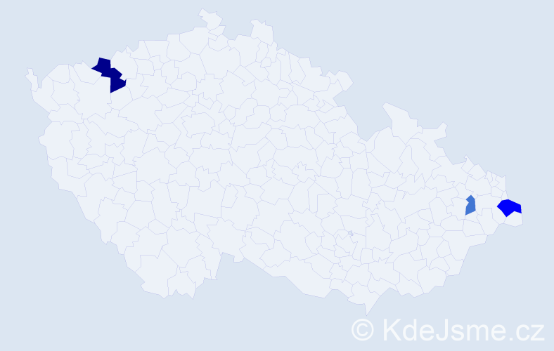Příjmení: 'Kurkiewicz', počet výskytů 5 v celé ČR