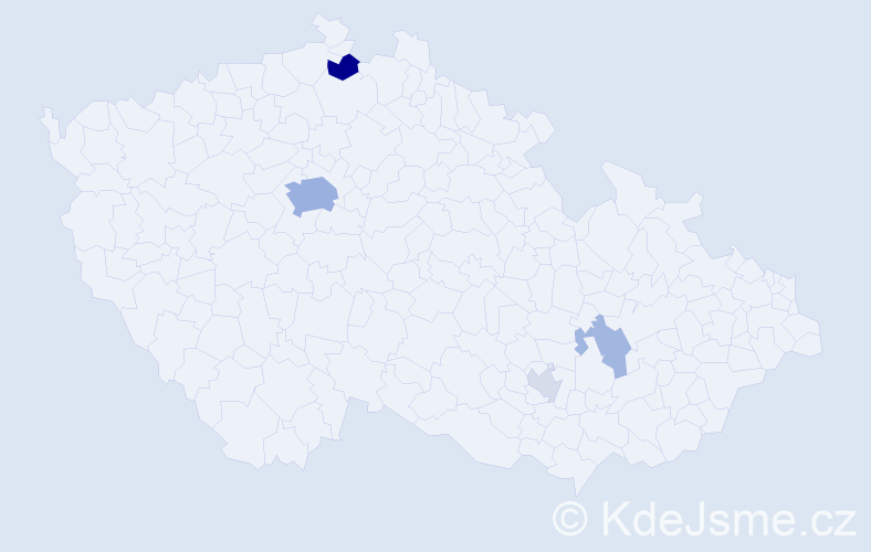 Příjmení: 'Hudson', počet výskytů 13 v celé ČR