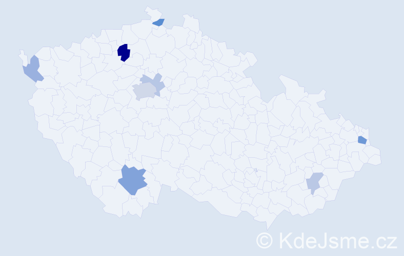 Příjmení: 'Reitz', počet výskytů 18 v celé ČR