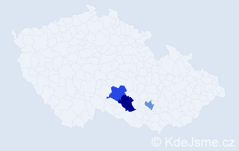 Příjmení: 'Frenc', počet výskytů 12 v celé ČR