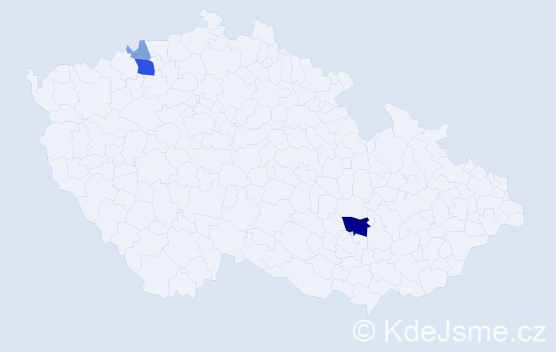 Příjmení: 'Reka', počet výskytů 10 v celé ČR
