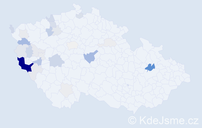 Příjmení: 'Knopf', počet výskytů 75 v celé ČR
