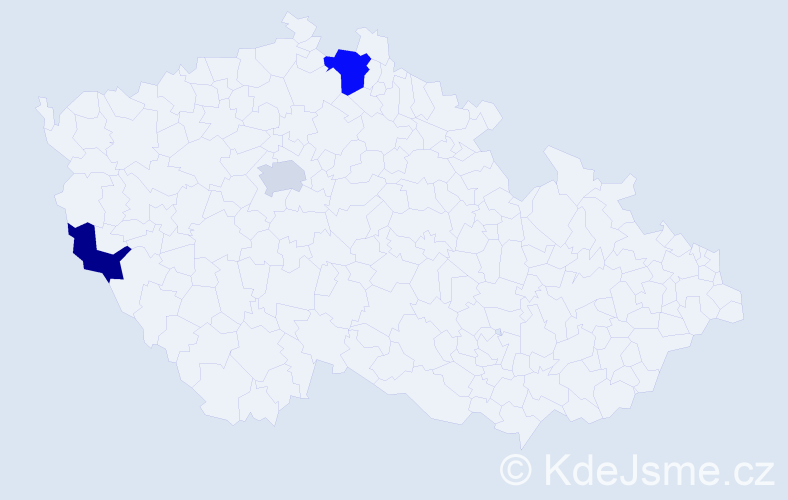 Příjmení: 'Sefcik', počet výskytů 4 v celé ČR