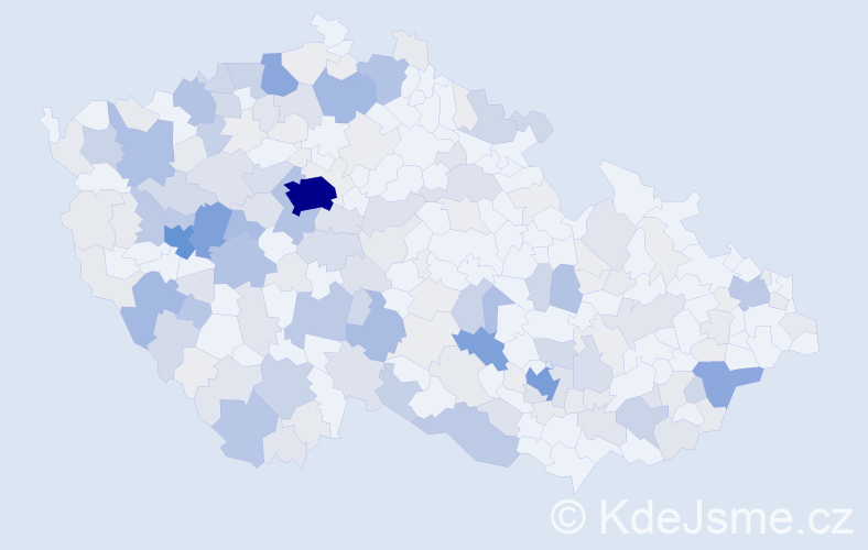 Příjmení: 'Stupka', počet výskytů 772 v celé ČR