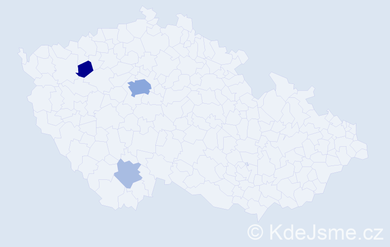 Příjmení: 'Krolupperová', počet výskytů 11 v celé ČR