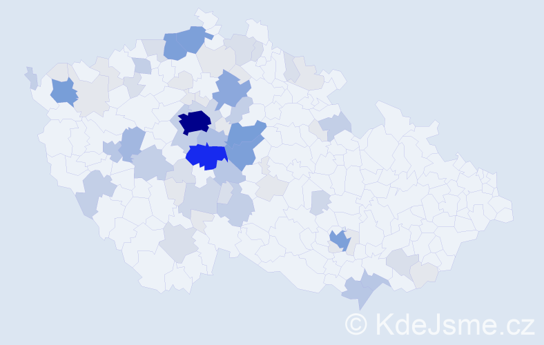Příjmení: 'Polesná', počet výskytů 266 v celé ČR