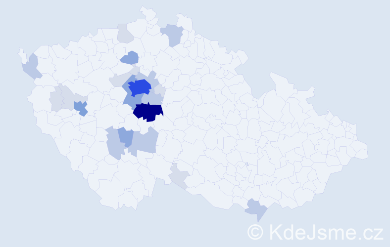 Příjmení: 'Klenovcová', počet výskytů 67 v celé ČR