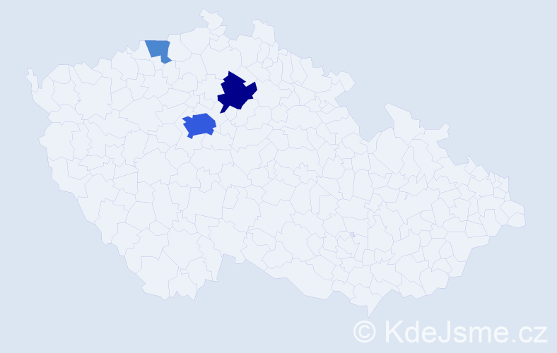 Příjmení: 'Pašinger', počet výskytů 10 v celé ČR