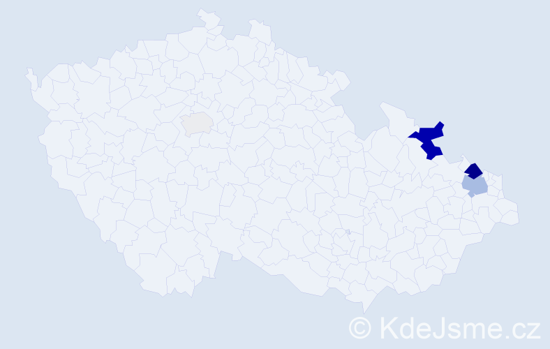 Příjmení: 'Plura', počet výskytů 12 v celé ČR