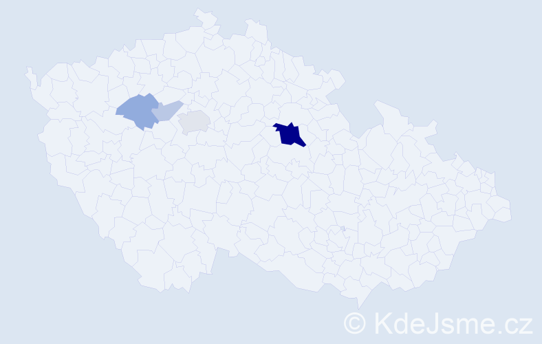 Příjmení: '"Dalla-Valle"', počet výskytů 13 v celé ČR