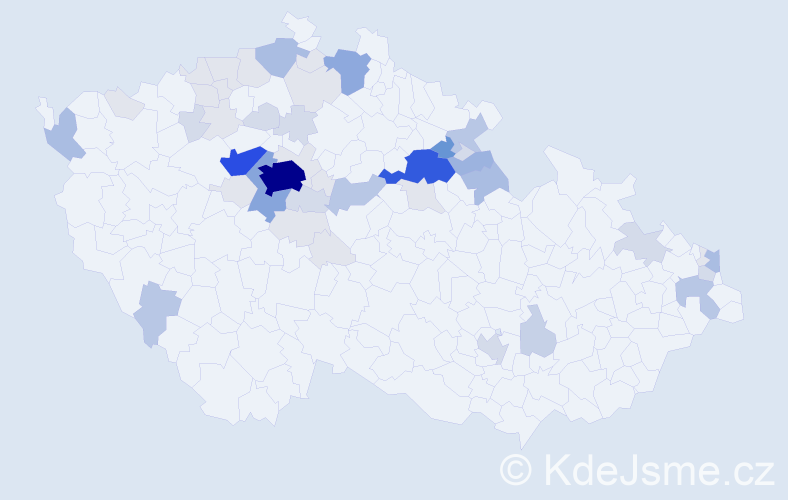 Příjmení: 'Panenková', počet výskytů 183 v celé ČR