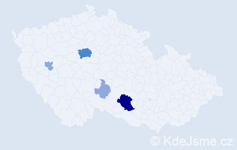 Příjmení: 'Meczl', počet výskytů 12 v celé ČR