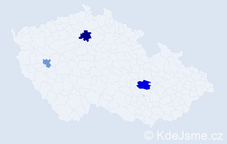 Příjmení: 'Balitskyy', počet výskytů 3 v celé ČR