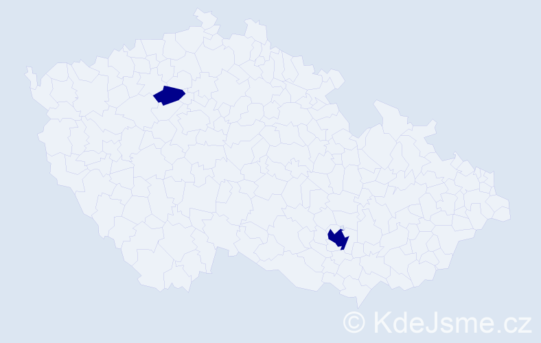 Příjmení: 'Hovhannisyanová', počet výskytů 2 v celé ČR