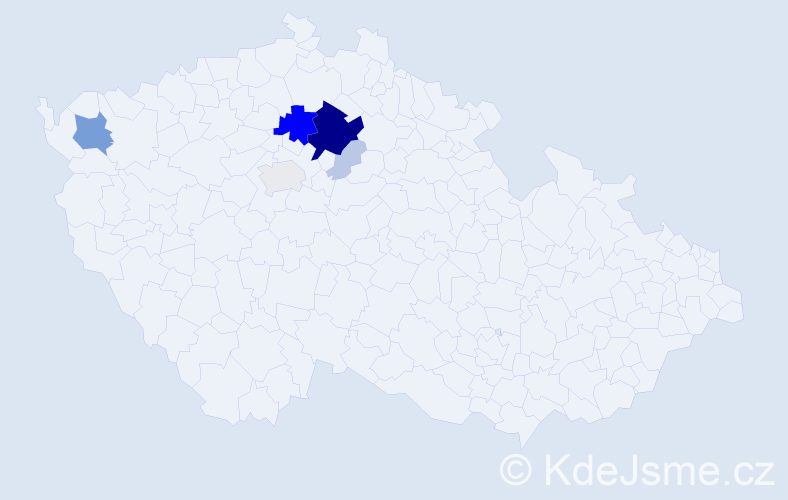 Příjmení: 'Pitrmocová', počet výskytů 37 v celé ČR