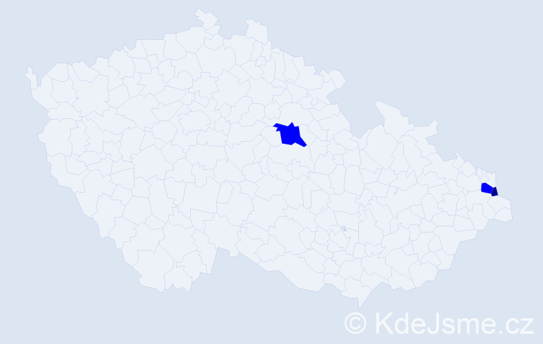 Příjmení: 'Honkisz', počet výskytů 4 v celé ČR