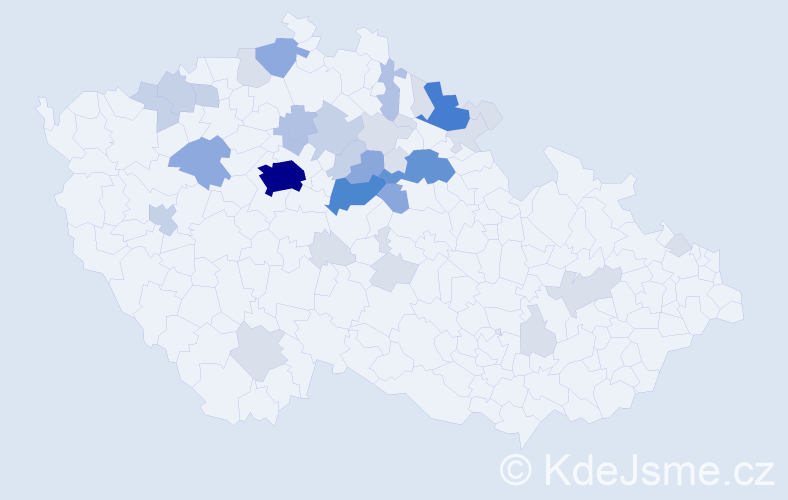 Příjmení: 'Posejpalová', počet výskytů 110 v celé ČR