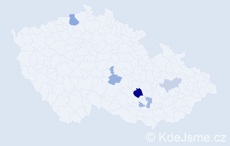 Příjmení: 'Béresová', počet výskytů 8 v celé ČR