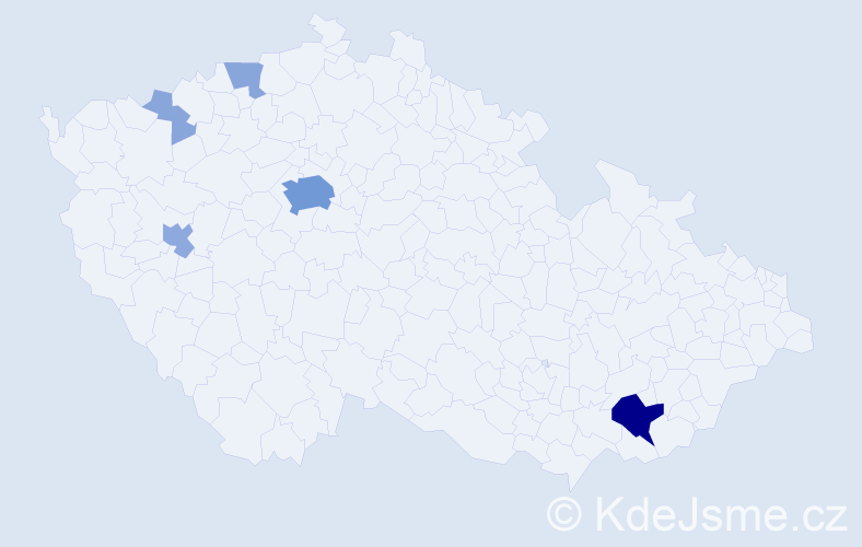 Příjmení: 'Prostináková', počet výskytů 17 v celé ČR