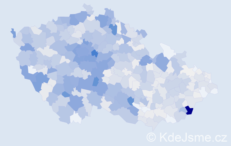 Příjmení: 'Strnad', počet výskytů 4451 v celé ČR