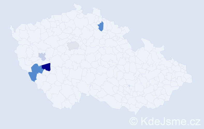 Příjmení: 'Pančenková', počet výskytů 7 v celé ČR