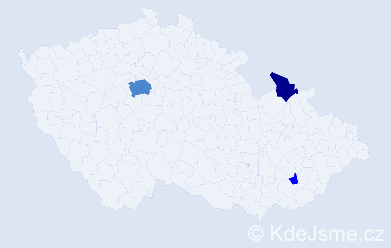 Příjmení: 'Spennerová', počet výskytů 6 v celé ČR